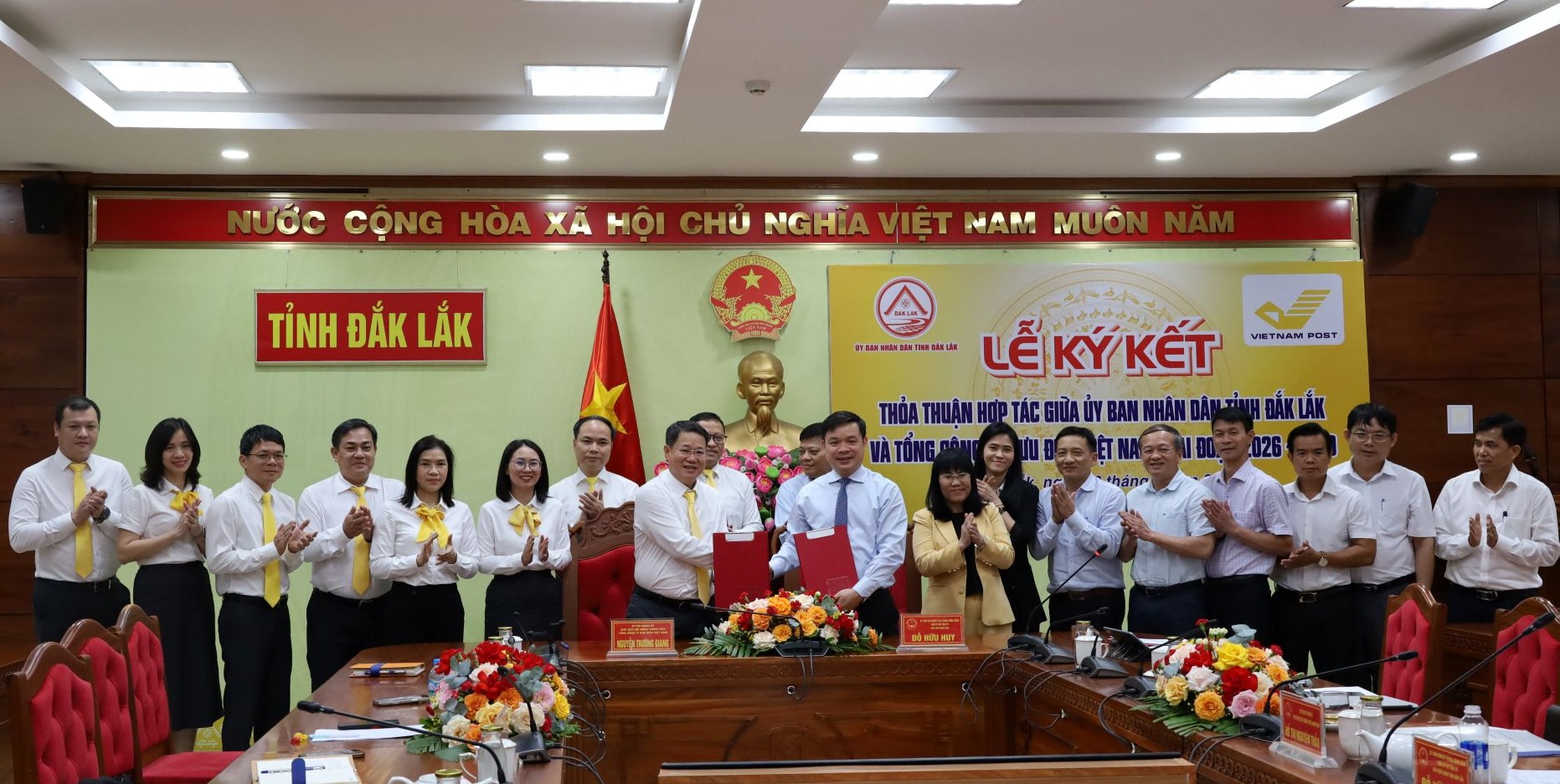 UBND tỉnh Đắk Lắk và Tổng Công ty Bưu điện Việt Nam ký kết Thỏa thuận hợp tác giai đoạn 2026 – 2030