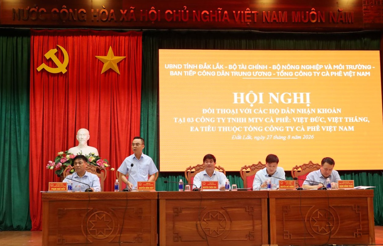 UBND tỉnh Đắk Lắk đối thoại, tháo gỡ kiến nghị với người dân nhận khoán tại 3 công ty cà phê