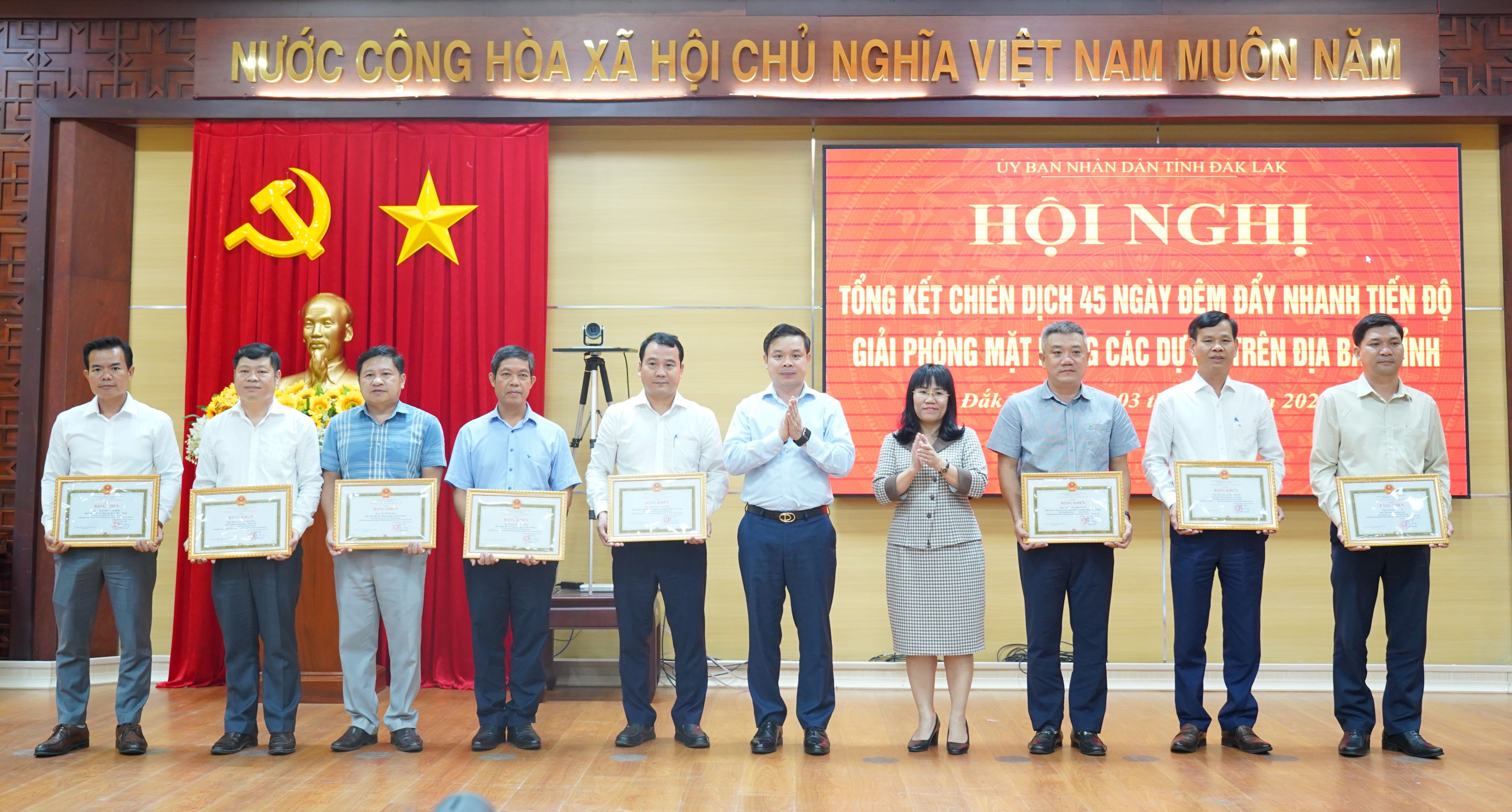Tổng kết Chiến dịch 45 ngày đêm đẩy nhanh tiến độ giải phóng mặt bằng các dự án trên địa bàn tỉnh Đắk Lắk