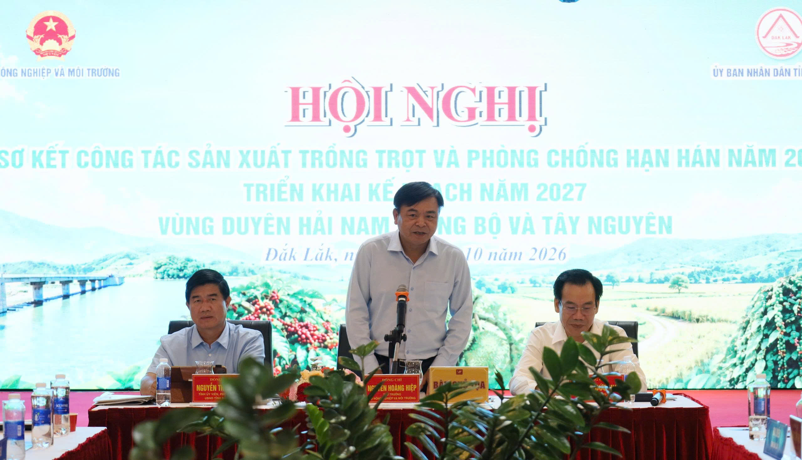 Thứ trưởng Bộ Nông nghiệp và Môi trường Nguyễn Hoàng Hiệp: Tăng cường liên kết sản xuất, chủ động ứng phó với hạn hán