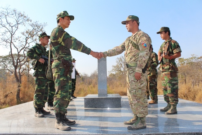 BĐBP Đắk Lắk phối hợp với Tiểu khu Quân sự Mun-đun-ki-ri tuần tra song phương