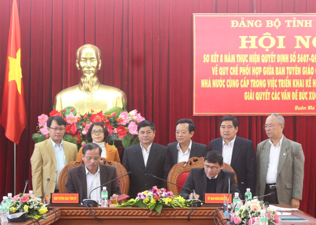 Triển khai hiệu quả Chương trình phối hợp giữa Ban Tuyên giáo Tỉnh ủy và UBND tỉnh trong giai đoạn 2018-2021